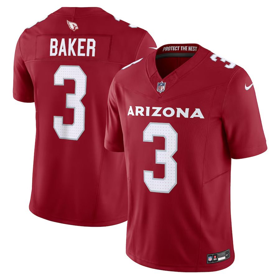 Men Arizona Cardinals #3 Budda Baker Nike Cardinal Vapor F.U.S.E. Limited NFL Jersey